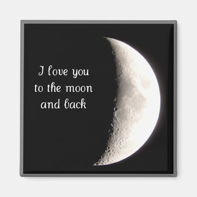 Liebe zum Mond und zurück Magnet (Vorne)