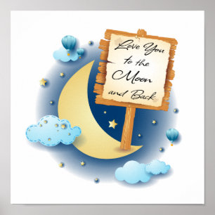 Liebe zum Mond und zurück Poster