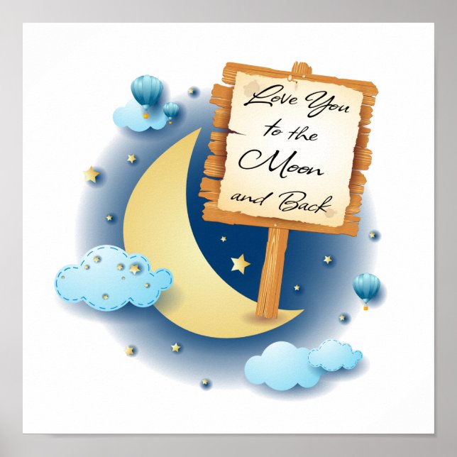 Liebe zum Mond und zurück Poster (Vorne)