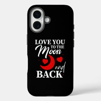 Liebe zum Mond und zurück - Romantisches Paar iPhone 16 Hülle