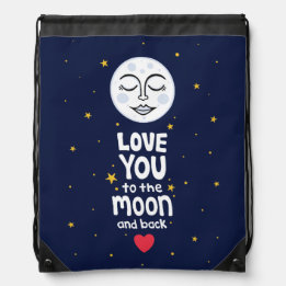 Liebe zum Mond und zurück Sportbeutel