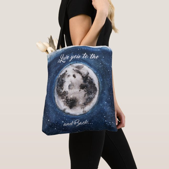 Liebe zum Mond und zurück Tasche (Von Nahem)