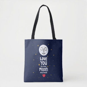 Liebe zum Mond und zurück Tasche