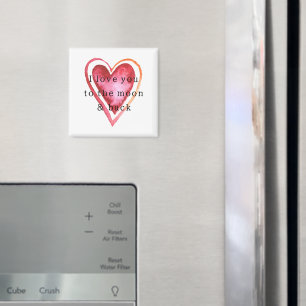 Liebe zum Mondherz Magnet