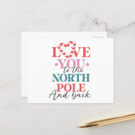 Liebe zum Nordpol und zurück | Weihnachten Postkarte