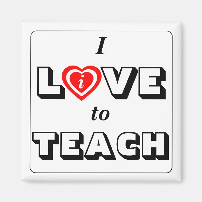 Liebe zum Sprichwort des engagierten Lehrers Magnet (Vorne)