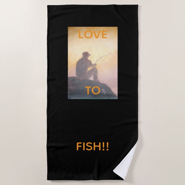 Liebe zum Strand Strandtuch (Vorderseite)