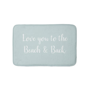 Liebe zum Strand und zurück zum Salz Badematte