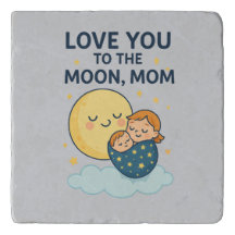 Liebe zum T - Shirt der Mama auf dem Mond