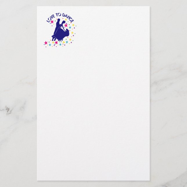 Liebe zum Tanzen Briefpapier (Vorderseite)