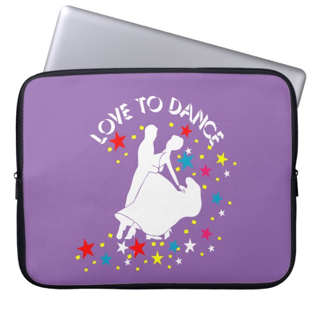 Liebe zum Tanzen Laptopschutzhülle (Vorderseite)