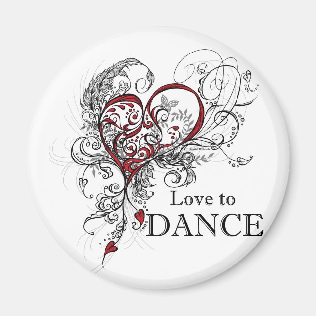 Liebe zum Tanzmagnet Magnet (Vorne)
