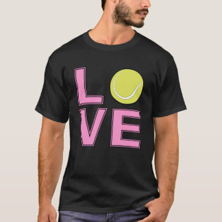 Liebe zum Tennis T-Shirt