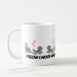 Liebe zum Thema Katze und Hunde Tasse