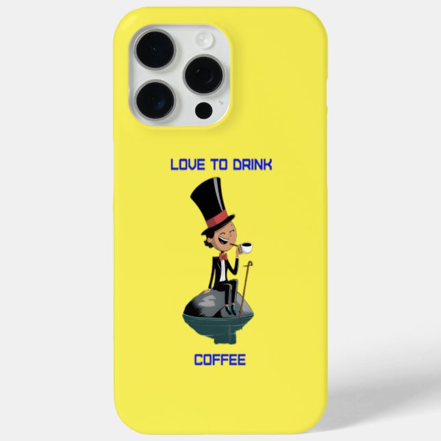 Liebe zum Trinken Kaffee iPhone Case (Rückseite)