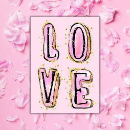 LIEBE zum Valentinstag Karte