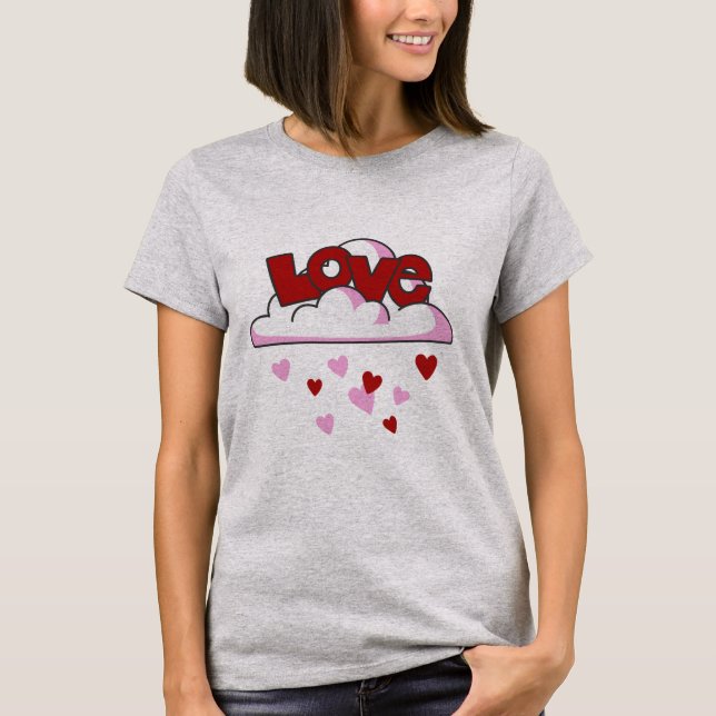 Liebe zum Valentinstag T-Shirt (Vorderseite)