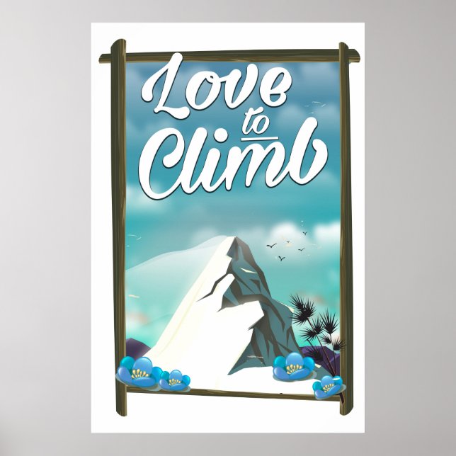 Liebe zum Vintagen Reiseplakat Poster (Vorne)