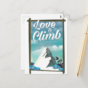Liebe zum Vintagen Reiseplakat Postkarte