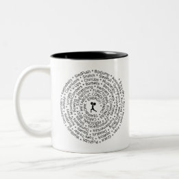 LIEBE zum WORKOUT - Crossfit-Inspirierter Entwurf Zweifarbige Tasse