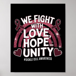 Liebe zur Aufklärung von Sichelzellen Hoffnung Ein Poster