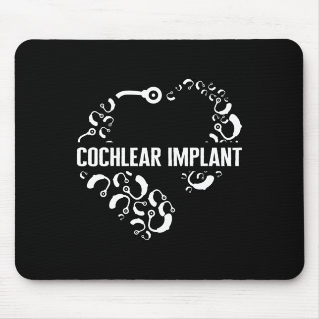 Liebe zur Bewusstseinsbildung bei Hörverlust Cochl Mousepad (Vorne)