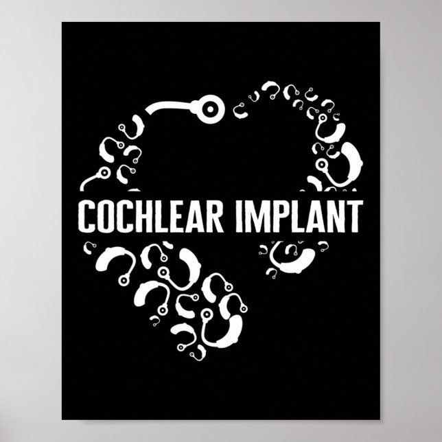 Liebe zur Bewusstseinsbildung bei Hörverlust Cochl Poster (Vorne)