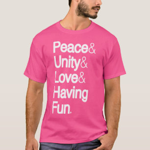 Liebe zur Friedenseintreibung mit Hip Hop Ampersan T-Shirt