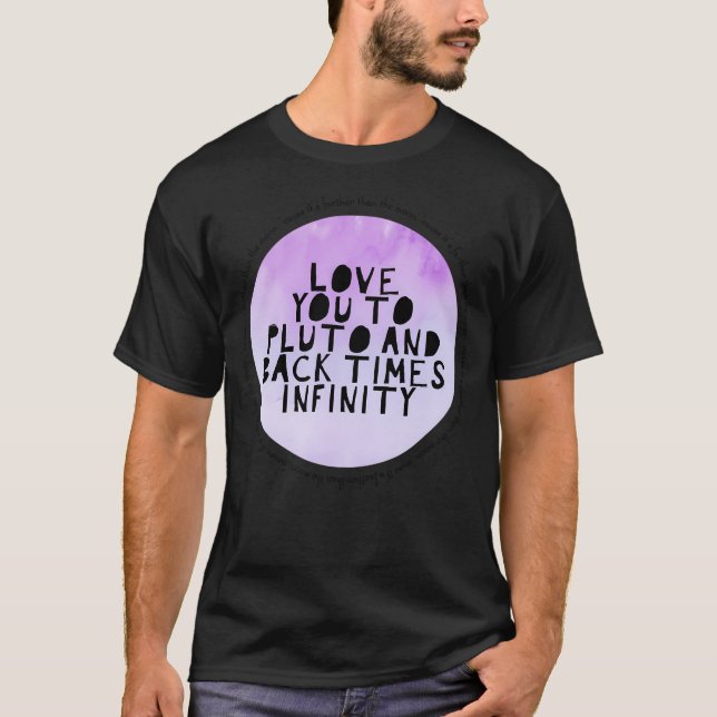 Liebe zur Lila Aquarellgestaltung T-Shirt (Vorderseite)