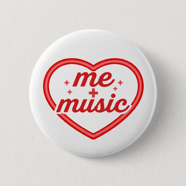 Liebe zur Musik Button (Vorderseite)