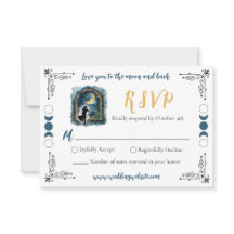 Liebe zur RSVP-Karte für die Mondfeier