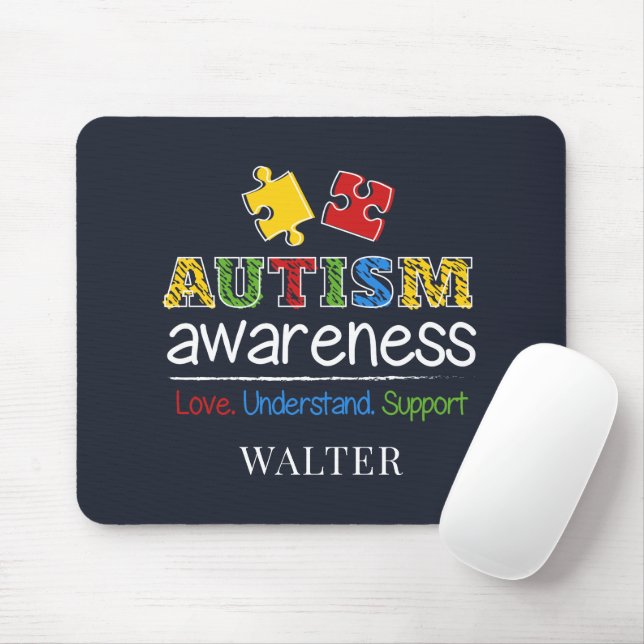 Liebe zur Sensibilisierung für Autismus Mousepad (Mit Mouse)