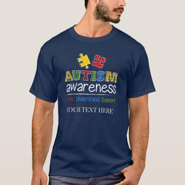 Liebe zur Sensibilisierung für Autismus T-Shirt (Vorderseite)