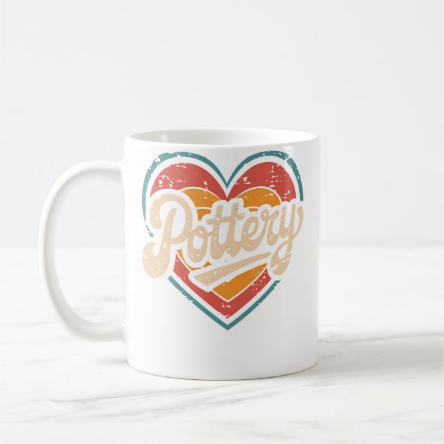 Liebe zur Töpferei Kaffeetasse (Links)