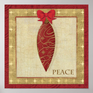 Liebe zur Weihnachtsdekoration Poster
