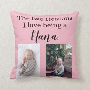 Liebe zwei Gründe I, die eine Nana personalisiert Kissen