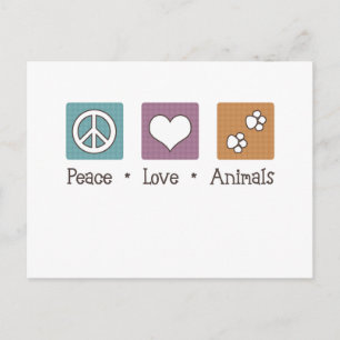 Liebe (zwei Paws) Postkarte