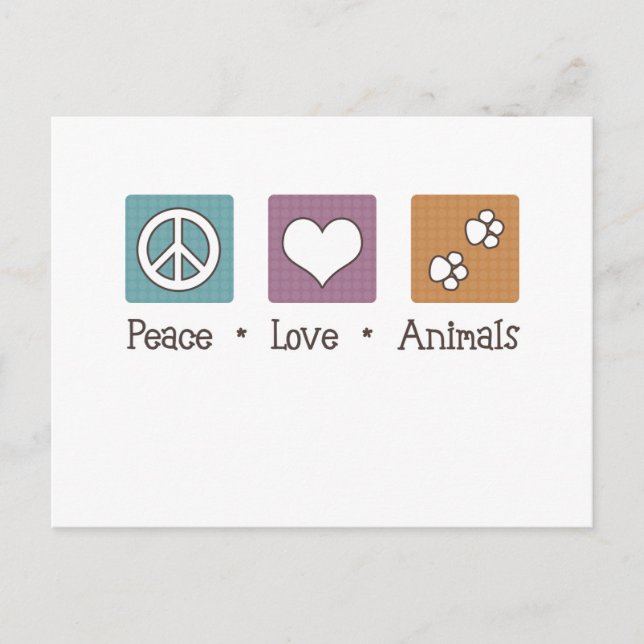 Liebe (zwei Paws) Postkarte (Vorderseite)