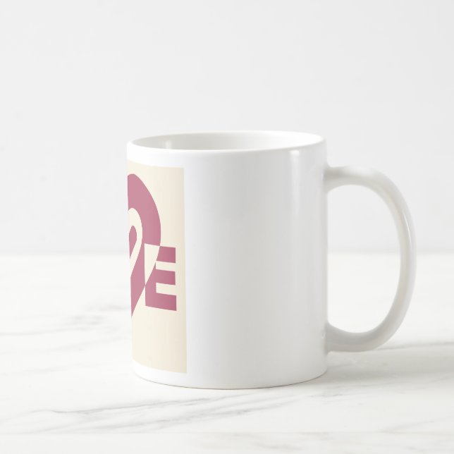 Liebe Zwei-Tone-Wein Lila Kaffeetasse (Rechts)
