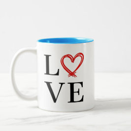 Liebe Zweifarbige Tasse