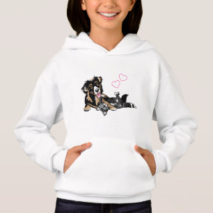 Liebe zwischen Katzen und Hunden Hoodie