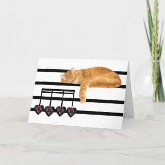 Liebeanmerkungen von der Katze Feiertagskarte