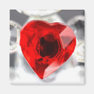 Liebeherz gemacht vom Glas Magnet