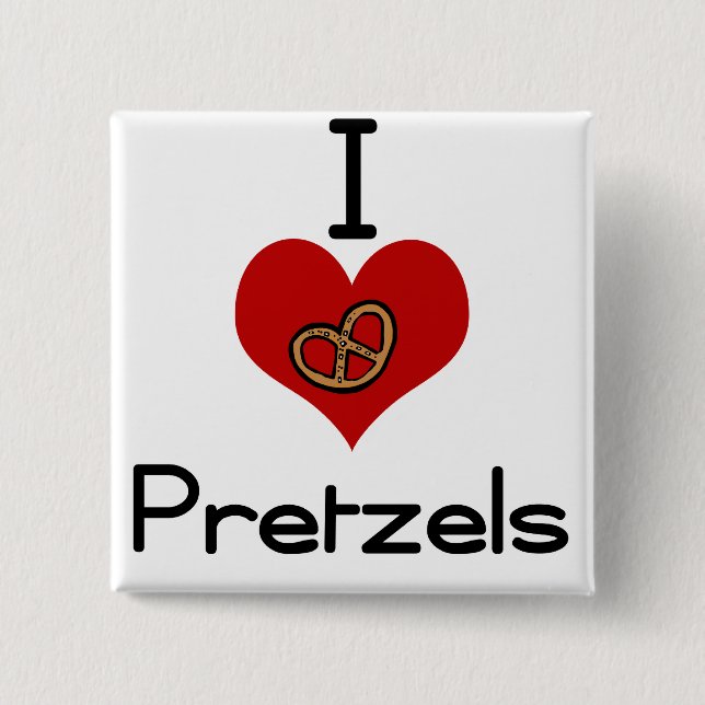 Liebeherz I Brezel Button (Vorderseite)
