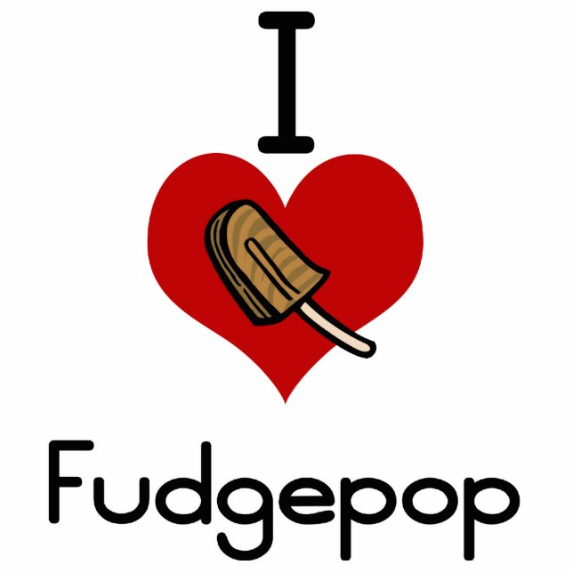 Liebeherz I fudgesicle Fotoskulptur Ornament (Vorne)