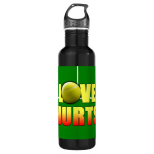 LiebeHurts, lustiges Tennis Edelstahlflasche