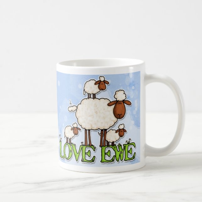 Liebemutterschaf-Tasse Kaffeetasse (Rechts)