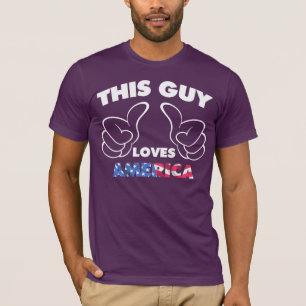 Lieben Amerika dieses Typ T-Shirt
