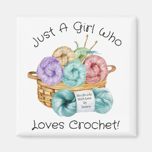 Lieben Crochet Personalisiert Magnet