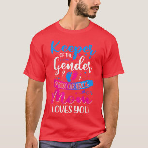 Lieben der rosa oder blauen Mama, die das Geschlec T-Shirt